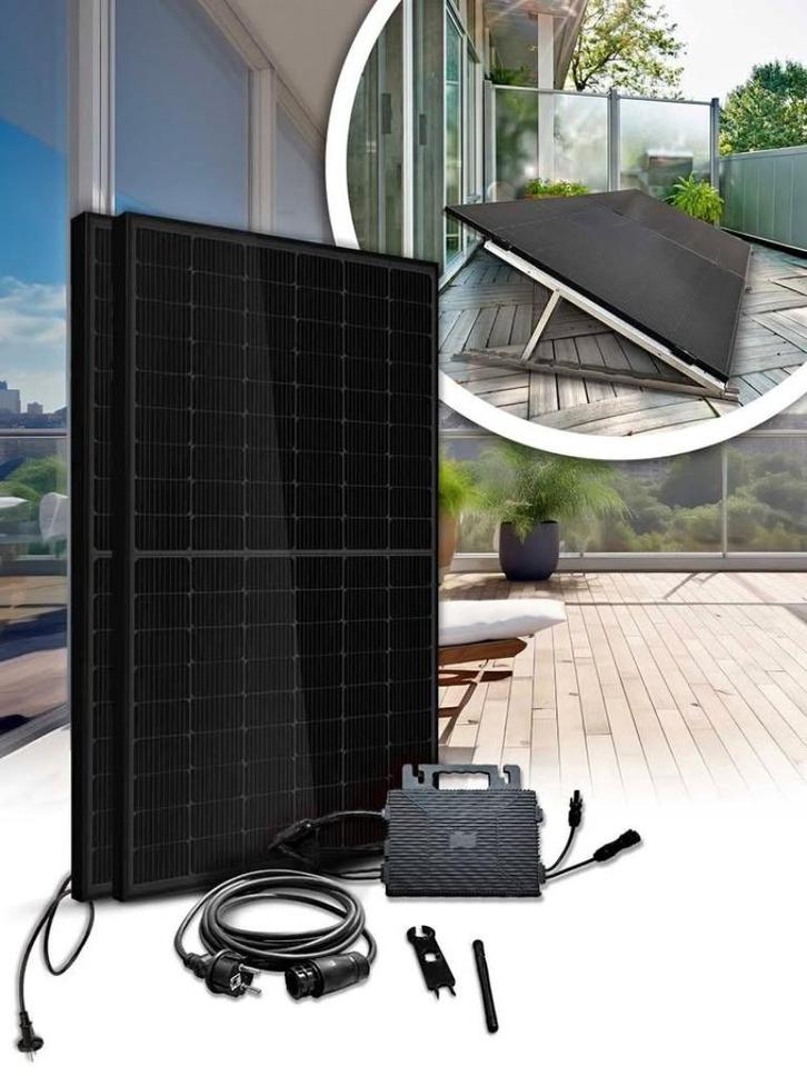 Kit Plug & play 900Wc Toit plat, Doe-het-zelf en Bouw, Zonnepanelen en Toebehoren, Nieuw, Compleet systeem, 200 wattpiek of meer