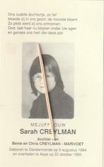 Carte de prière Creylman, Collections, Images pieuses & Faire-part, Envoi, Image pieuse