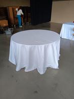 Nappe ronde blanche 300 cm, Maison & Meubles, Nappes, Enlèvement ou Envoi, Comme neuf, Autour de
