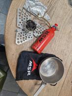 MSR Dragonfly multifuel Brander, Trilliumbase + titanium pan, Ophalen, Zo goed als nieuw