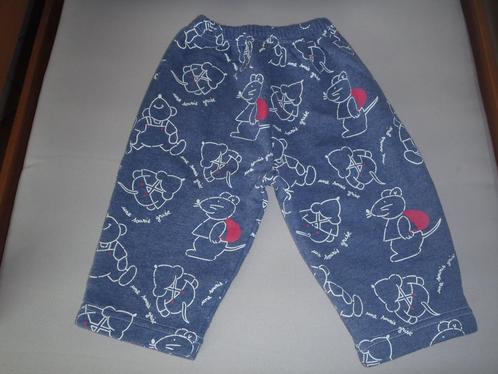 blauwe legging + tekening maat 74, Kinderen en Baby's, Babykleding | Maat 74, Zo goed als nieuw, Jongetje, Broekje, Ophalen