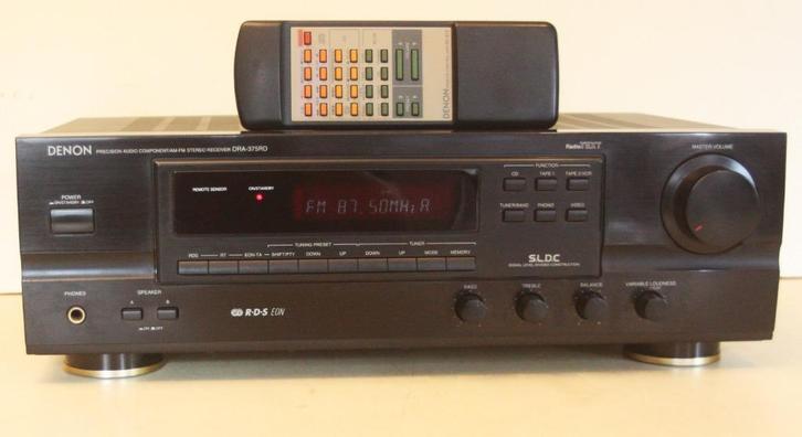Denon DRA-375RD Versterker Receiver Met Afstandsbediening, Audio, Tv en Foto, Versterkers en Ontvangers, Zo goed als nieuw, Stereo