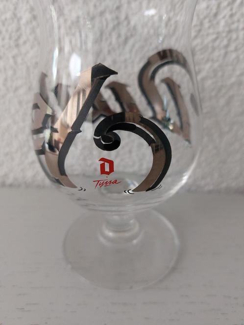 Duvel bierglas collectie 34 Tyrsa Zilver, Verzamelen, Glas en Drinkglazen, Nieuw, Bierglas, Ophalen