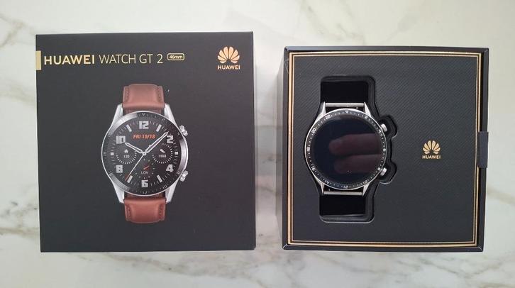 Huawei watch GT 2 smartwatch, Handtassen en Accessoires, Smartwatches, Gebruikt, Android, Afstand, GPS, Hartslag, Snelheid, Stressniveau