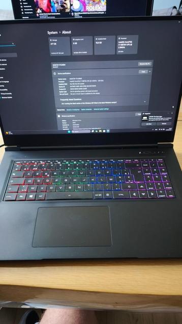 Clevo Gaming Rtx2070 i7 10th gen 16gb 512gb beschikbaar voor biedingen