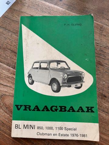 Manuel d'atelier Mini 850 1000 1100 1976 1981, Enlèvement ou Envoi