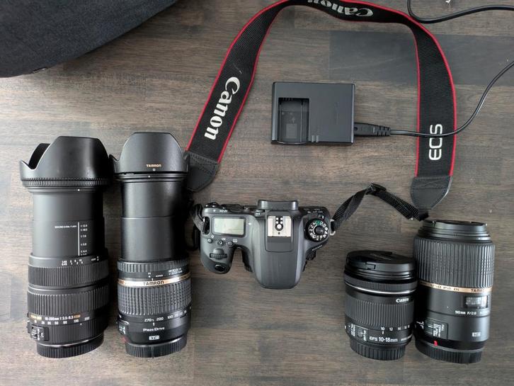 canon 77d body + diverse lenzen, Audio, Tv en Foto, Foto | Lenzen en Objectieven, Gebruikt, Ophalen
