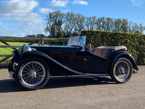 MG TC, Auto's, MG, Bedrijf, Te koop, Overige modellen, Benzine, Cabriolet, 2 deurs, Handgeschakeld, Groen, Bruin, Leder, Achterwielaandrijving