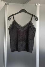 Topje - Zwart - Wol - Zacht - Fluffy - Small - Dames - €15, Comme neuf, Yas, Manches courtes, Taille 36 (S)