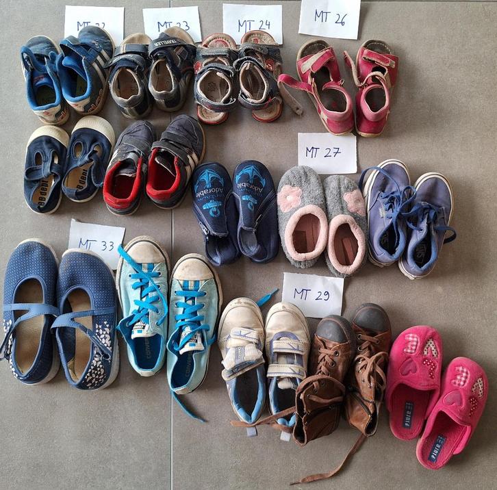 Pakket schoenen mt 22 - mt 29 (8 euro voor 14 paar), Kinderen en Baby's, Kinderkleding | Schoenen en Sokken, Schoenen, Ophalen