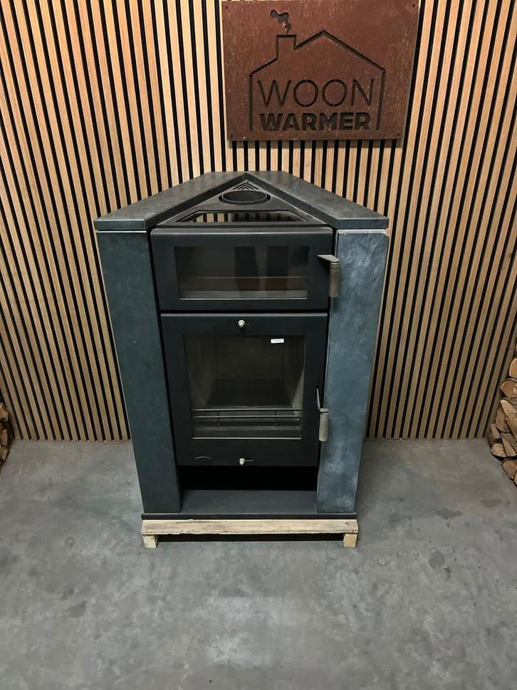 25053 Houtkachel met speksteen 9kw, Huis en Inrichting, Kachels, Zo goed als nieuw, Houtkachel, Ophalen