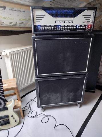 Genz Benz el Diablo 100w + 2 cabs 2x12, Musique & Instruments, Amplis | Basse & Guitare, Enlèvement, Utilisé, Guitare, 100 watts ou plus
