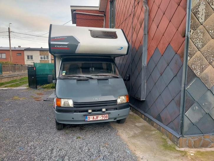 A vendre ou échange ford transit 2.5d 1988 109000km, Caravanes & Camping, Camping-cars, Particulier, Ford, Ford, Décodeur, Enlèvement
