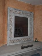Prachtige unieke houten spiegel, Rectangulaire, 50 à 100 cm, Envoi, Moins de 100 cm