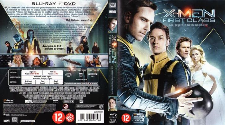 x-men  first class (blu-ray) nieuw, Cd's en Dvd's, Blu-ray, Zo goed als nieuw, Science Fiction en Fantasy, Ophalen of Verzenden