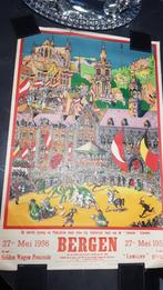 Affiche ducasse de mons en néerlandais de 1956 faire offre, Enlèvement ou Envoi