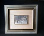 Panneau en relief et argent massif 925, Italie, 1970-1980, Antiquités & Art, Envoi