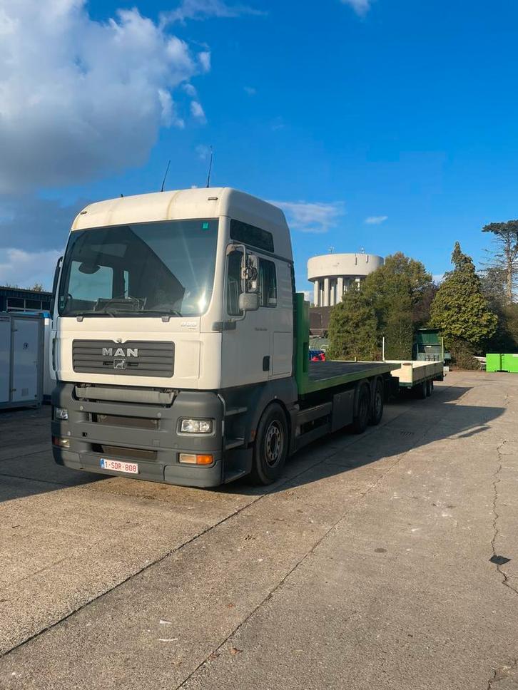 Man tga400, Auto's, Vrachtwagens, Particulier, MAN, Diesel, Euro 4, 2 deurs, Handgeschakeld, Wit, Zwart, Ophalen