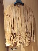 Vintage suèden leren jas met een losse pasvorm, Ophalen, Gedragen