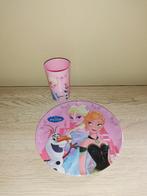 Frozen bordje + bekertjes, Enlèvement, Comme neuf