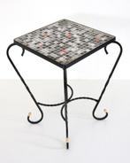 Mozaïek tafeltje - Vintage sixties bijzettafeltje, Antiek en Kunst, Ophalen of Verzenden