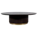 NIEUWE PTMD SALONTAFEL XELLE Black Edition rond 125 cm tafel, Ophalen, Rond, Nieuw, Tafelblad