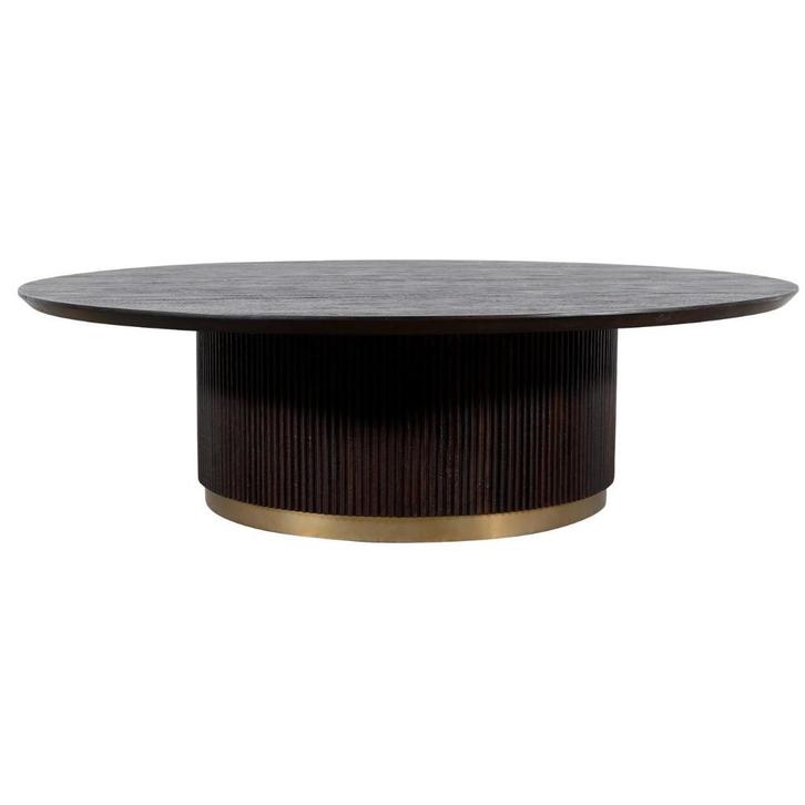 NIEUWE PTMD SALONTAFEL XELLE Black Edition rond 125 cm tafel, Huis en Inrichting, Tafelonderdelen, Nieuw, Tafelblad, 100 tot 150 cm