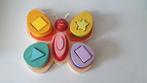 Wooden Toys Vormenstoof Puzzel 18 maand vlinder, Kinderen en Baby's, Ophalen of Verzenden, Zo goed als nieuw