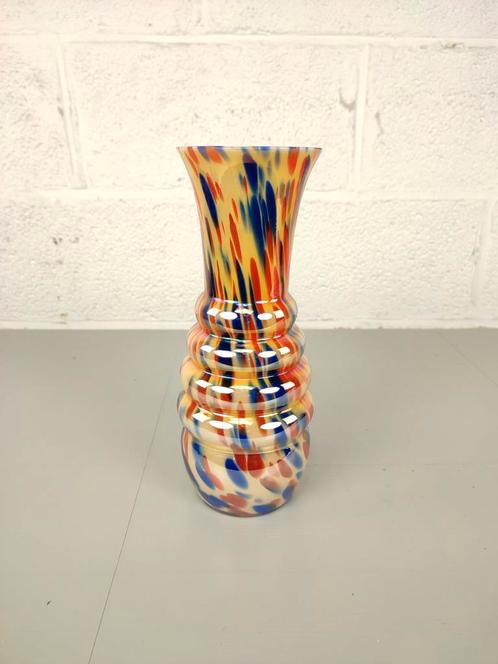 Antieke iriserende Kralik spetterglas vaas, Antiek en Kunst, Antiek | Glaswerk en Kristal, Ophalen of Verzenden