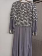 Feestjurk, Kleding | Dames, Ophalen, Zo goed als nieuw, Maat 38/40 (M), Grijs