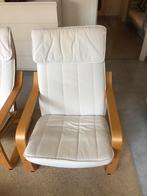 Ikea poang zetel wit volwassenen, Huis en Inrichting, Fauteuils, Ophalen, Zo goed als nieuw