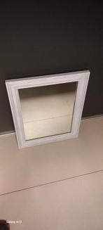 Miroir dans encadrement en chêne lasure bleu clair, Maison & Meubles, Enlèvement