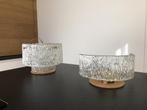 plafond- en muurlamp, Ophalen, Gebruikt, Glas, Vintage jaren '70
