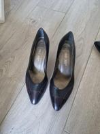 Zwart en bruin lederen PUMPS, First lady, Zo goed als nieuw, Zwart, Pumps