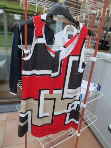 Topje rood zwart colourblok Senso mt 38 beschikbaar voor biedingen