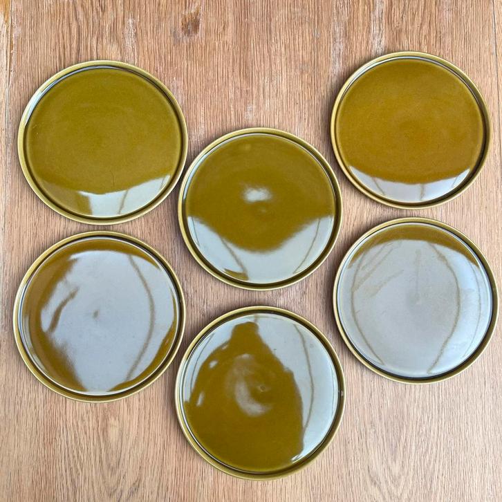 6 assiettes à dessert vintage Melitta Copenhagen 1964-72, Antiquités & Art, Antiquités | Services (vaisselle) pièces, Enlèvement ou Envoi