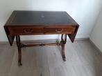 tafel met leren bovenblad, Antiek en Kunst, Antiek | Meubels | Tafels, Ophalen