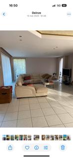 Lederen hoeksalon beige, Immo, Provincie Oost-Vlaanderen