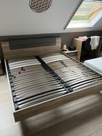 Bed 180x200 met lattenbodem, Huis en Inrichting, Slaapkamer | Bedden, Ophalen, Gebruikt, Beige, Tweepersoons