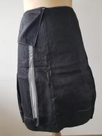 COP COPINE - Jolie jupe originale lin noir - T.40, Maat 38/40 (M), Zwart, Cop Copine, Ophalen of Verzenden