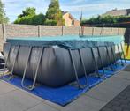 Intex zwembad Ultra XTR Frame 549 x 274 x 132cm + toebehoren, 400 cm of meer, Gebruikt, Rechthoekig, Opzetzwembad