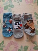 Jongens Loony Tunes Sneakersokken maat 35/38, Chaussettes, Looney tunes, Enlèvement, Utilisé