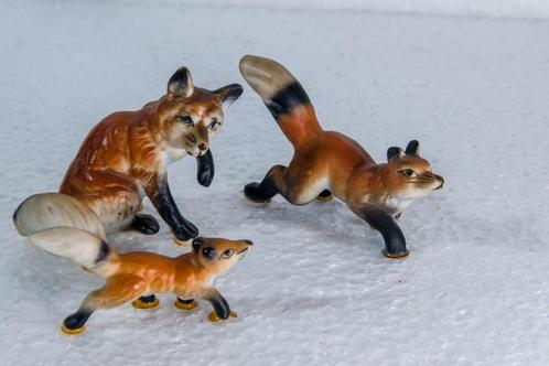 Famille renard  en faïence, Antiek en Kunst, Antiek | Keramiek en Aardewerk, Ophalen of Verzenden