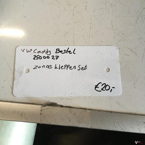 Vw Caddy Bestel 2000 Wagennr 2500027  Zonnekleppen set, Auto-onderdelen, Interieur en Bekleding, Gebruikt, Ophalen of Verzenden
