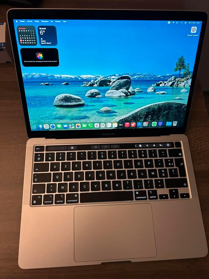 Apple Macbook Pro 2020 M1, Informatique & Logiciels, Apple Macbooks, Comme neuf, MacBook, 13 pouces, 256 GB, 8 GB, Azerty, Enlèvement