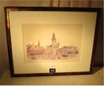 Mooie Litho 'Grote Markt Aalst' - Belgraphica - 66x53, Antiek en Kunst, Kunst | Litho's en Zeefdrukken, Ophalen of Verzenden