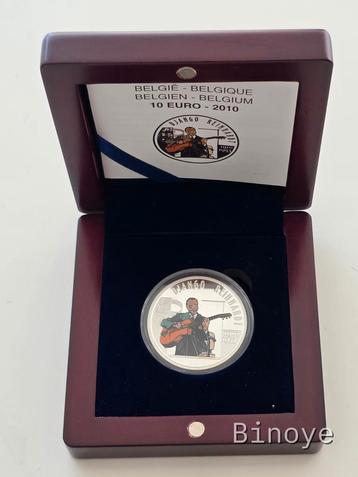 Belgique – 10 euros argent 2010 – Django Reinhardt – Proof  beschikbaar voor biedingen