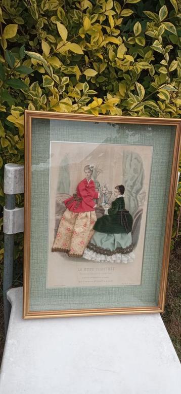 tableau La mode illustrée Paris 1873, Enlèvement ou Envoi