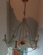 Hangluster, Huis en Inrichting, Lampen | Kroonluchters, Ophalen, Zo goed als nieuw, Glas