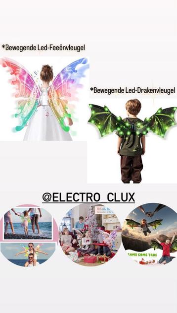 Elektrische Bewegende Led-Feeënvleugels & Drakenvleugel.. beschikbaar voor biedingen